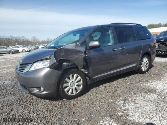 2017 Toyota Sienna XLE with VIN 5TDDZ3DC2HS173704, listed as a Copart auction lot 45794385 with 77,643 mi miles and Salvage Title. Bid and sale history available at carsss.com. Image 1.