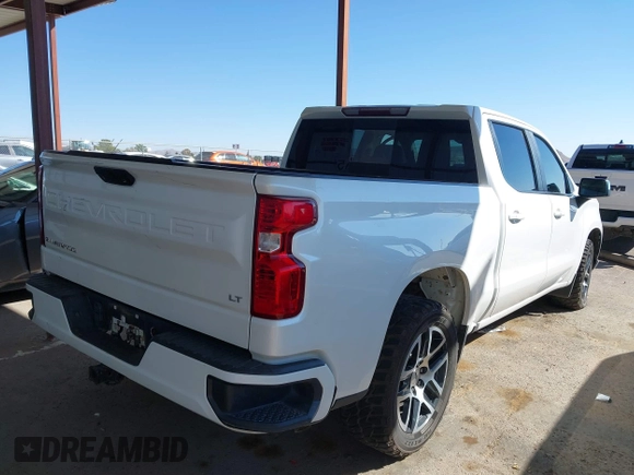 2020 Chevrolet Silverado 1500 LT with VIN 3GCPWCED6LG191059, listed as a IAAI auction lot 40680805 with 1 mi miles. Bid and sale history available at carsss.com. Image 4.