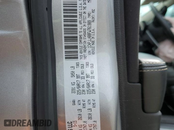 2015 Jeep Cherokee Sport with VIN 1C4PJLAB8FW761989, listed as a Copart auction lot 56869675 with 181,347 mi miles and Salvage title. Bid and sale history available at DreamBid. Image 13.