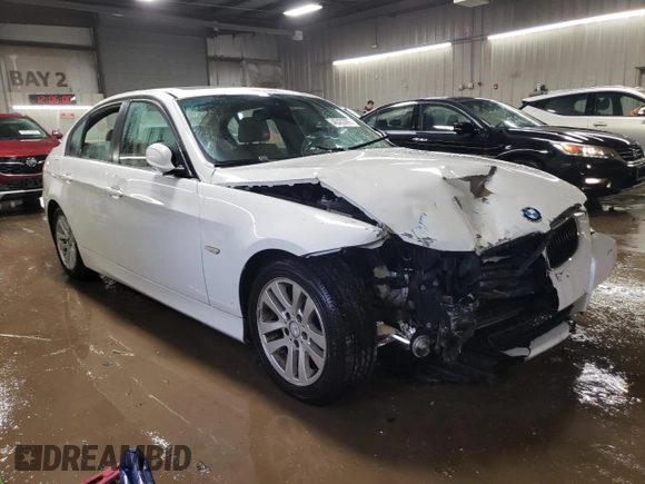 2006 BMW 3 Series 325i with VIN WBAVB13556PT00630, listed as a Copart auction lot 46433895 with 168,688 mi miles and Salvage Title. Bid and sale history available at carsss.com. Image 4.