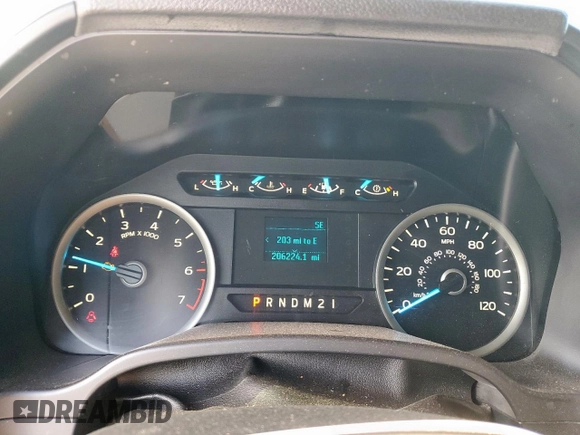 2017 Ford F-150 XL with VIN 1FTEW1EP2HKD07041, listed as a Copart auction lot 65293065 with 206,224 mi miles and Salvage title. Bid and sale history available at DreamBid. Image 9.