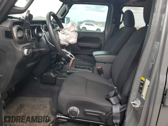 2022 Jeep Wrangler Unlimited Willys with VIN 1C4HJXDN8NW241324, listed as a Copart auction lot 49403795 with 25,727 mi miles and Salvage Title. Bid and sale history available at DreamBid. Image 7.