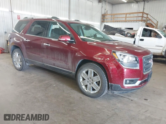 2017 GMC Acadia Limited with VIN 1GKKVSKD9HJ164461, listed as a IAAI auction lot 41887624 with 76,963 mi miles and . Bid and sale history available at carsss.com. Image 1.