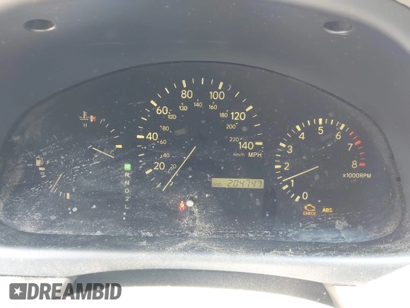 2000 Lexus RX 300 with VIN JT6HF10U9Y0126788, listed as a IAAI auction lot 42190888 with 204,747 mi miles. Bid and sale history available at carsss.com. Image 7.