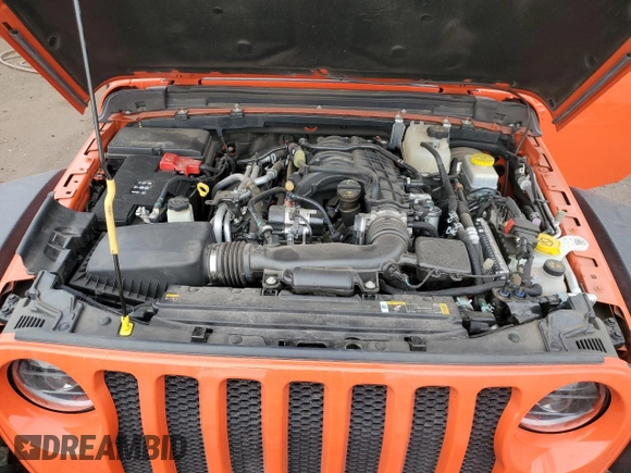 2023 Jeep Wrangler Sport S with VIN 1C4HJXDG6PW675682, listed as a Copart auction lot 41446855 with 22,816 mi miles and Salvage Title. Bid and sale history available at DreamBid. Image 13.