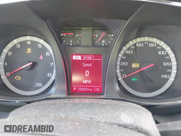 2013 GMC Terrain SLE with VIN 2GKALMEK4D6106188, listed as a IAAI auction lot 41692855 with 109,043 mi miles. Bid and sale history available at carsss.com. Image 7.