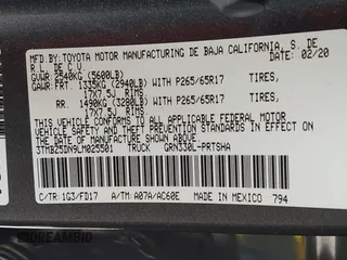 2020 Toyota Tacoma SR5 with VIN 3TMBZ5DN9LM025501, listed as a IAAI auction lot 42680028 with 109,404 mi miles and . Bid and sale history available at DreamBid. Image 9.