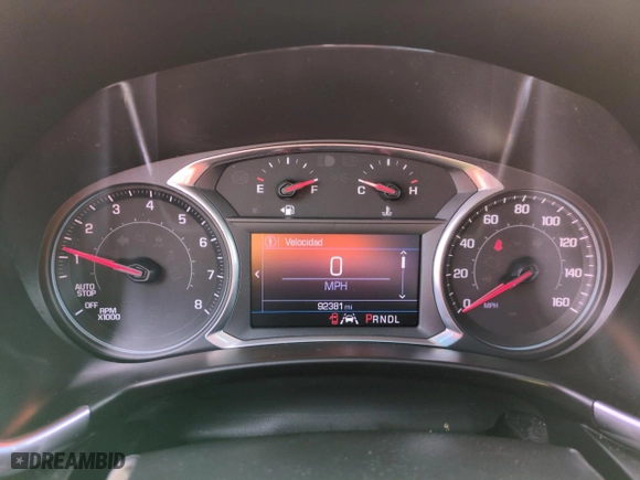 2019 Chevrolet Equinox LT with VIN 2GNAXTEV0K6227115, listed as a Copart auction lot 52049205 with 92,381 mi miles and Salvage Title. Bid and sale history available at carsss.com. Image 9.