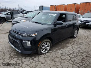 2021 Kia Soul S with VIN KNDJ23AU1M7125264, listed as a Copart auction lot 44117115 with 0 mi miles and Salvage Title. Bid and sale history available at carsss.com. Image 1.