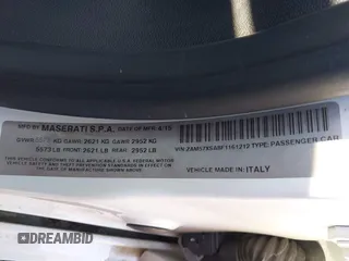 2015 Maserati Ghibli z VIN ZAM57XSA8F1161212, wystawiony jako IAAI lot #41746084 z przebiegiem 57 169 mil mil oraz . Historia ofert i sprzedaży dostępna na DreamBid. Obrazek 9.