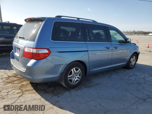 2007 Honda Odyssey EX with VIN 5FNRL384X7B031971, listed as a Copart auction lot 51521035 with 184,473 mi miles and Salvage Title. Bid and sale history available at carsss.com. Image 3.
