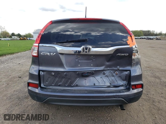 2016 Honda CR-V SE with VIN 2HKRM4H48GH726163, listed as a Copart auction lot 54677685 with 78,565 mi miles and Salvage Title. Bid and sale history available at carsss.com. Image 6.