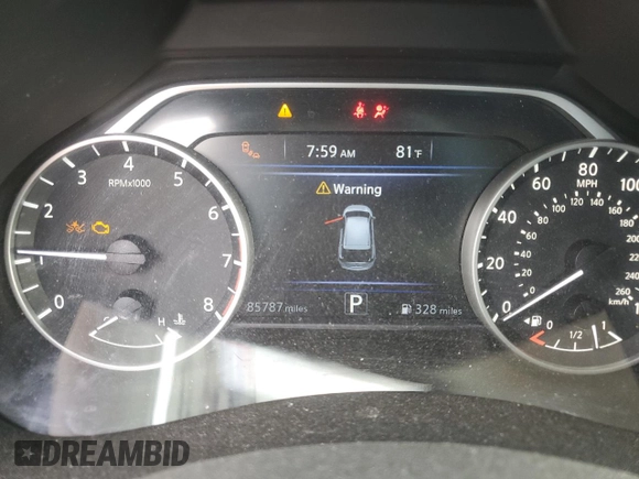 2019 Nissan Murano SL with VIN 5N1AZ2MS0KN165114, listed as a Copart auction lot 53506415 with 85,787 mi miles and Salvage Title. Bid and sale history available at DreamBid. Image 9.