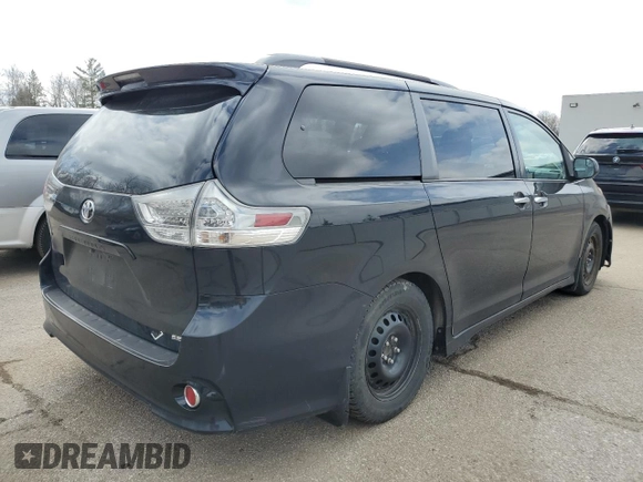 2015 Toyota Sienna SE with VIN 5TDXK3DC1FS562882, listed as a Copart auction lot 51804865 with 488,302 mi miles and Clean Title. Bid and sale history available at carsss.com. Image 3.