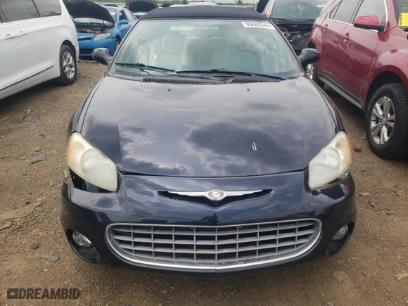 2001 Chrysler Sebring Limited with VIN 1C3EL65U71N600793, listed as a Copart auction lot 55685344 with 0 mi miles and Clean Title. Bid and sale history available at carsss.com. Image 5.