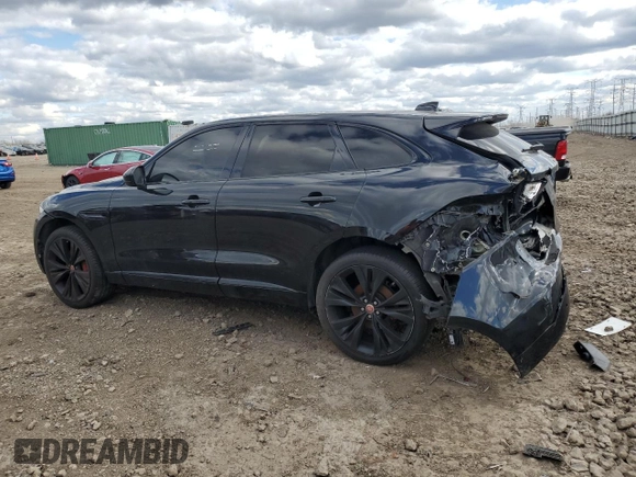 2017 Jaguar F-Pace S with VIN SADCM2BV9HA494620, listed as a Copart auction lot 53371795 with 79,861 mi miles and Salvage title. Bid and sale history available at DreamBid. Image 2.