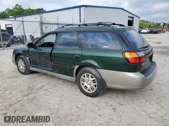 2001 Subaru Legacy Outback L.L. Bean with VIN 4S3BH806717639585, listed as a Copart auction lot 63498725 with 184,907 mi miles and Salvage title. Bid and sale history available at DreamBid. Image 2.
