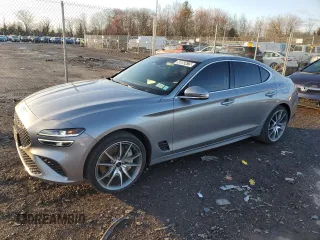 2024 Genesis G70 2.5T with VIN KMTG34SC8RU140244, listed as a Copart auction lot 50092475 with 27,663 mi miles and Clean title. Bid and sale history available at DreamBid. Image 1.