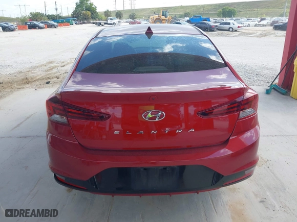 2019 Hyundai Elantra SEL with VIN KMHD84LF6KU780451, listed as a IAAI auction lot 41684867 with 119,631 mi miles. Bid and sale history available at carsss.com. Image 16.