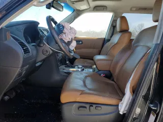 2017 Infiniti QX80 Signature Edition with VIN JN8AZ2NE5H9158159, listed as a Copart auction lot 45513605 with 127,249 mi miles and Salvage Title. Bid and sale history available at carsss.com. Image 7.