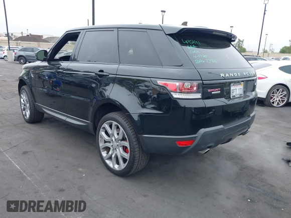 2016 Land Rover Range Rover Sport Dynamic with VIN SALWR2EF7GA108914, listed as a IAAI auction lot 42136783 with 106,247 mi miles and . Bid and sale history available at DreamBid. Image 3.