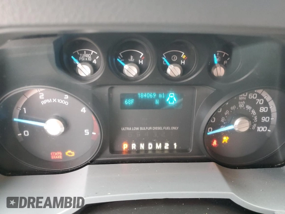 2013 Ford F-250 XLT with VIN 1FT7X2AT3DEA94916, listed as a Copart auction lot 88783415 with 184,069 mi miles and Salvage title. Bid and sale history available at DreamBid. Image 9.