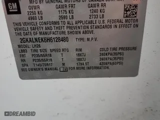 2017 GMC Terrain SLE with VIN 2GKALNEK6H6128480, listed as a Copart auction lot 85815254 with 68,588 mi miles and Salvage Title. Bid and sale history available at carsss.com. Image 13.