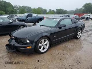 2007 Ford Mustang GT Deluxe with VIN 1ZVFT82H075249458, listed as a Copart auction lot 56386955 with 173,615 mi miles and Salvage title. Bid and sale history available at DreamBid. Image 1.