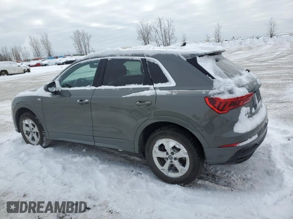 2021 Audi Q3 S line Premium Plus with VIN WA1EECF38M1085691, listed as a Copart auction lot 86403464 with 36,536 mi miles and Salvage Title. Bid and sale history available at carsss.com. Image 2.