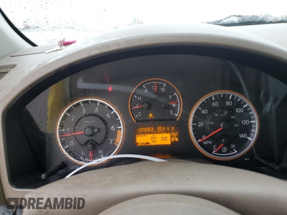 2010 Nissan Titan LE with VIN 1N6AA0EC3AN314733, listed as a Copart auction lot 81301574 with 120,683 mi miles and Salvage Title. Bid and sale history available at carsss.com. Image 9.
