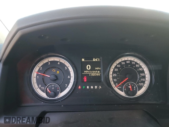 2018 Ram 1500 SLT with VIN 1C6RR6GG3JS126952, listed as a Copart auction lot 46875145 with 119,204 mi miles and Salvage title. Bid and sale history available at DreamBid. Image 9.