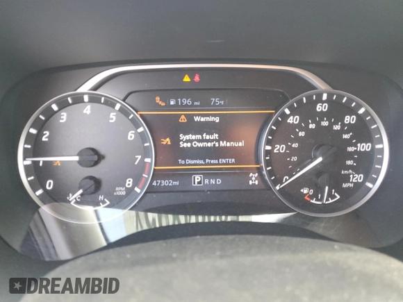 2022 Nissan Frontier SV with VIN 1N6ED1EK1NN647475, listed as a Copart auction lot 58394895 with 47,302 mi miles and Salvage title. Bid and sale history available at DreamBid. Image 3.