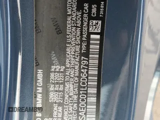 2020 BMW M8 z VIN WBSAE0C01LCD64797, wystawiony jako Copart lot #67789802 z przebiegiem Nie podano mil oraz . Historia ofert i sprzedaży dostępna na DreamBid. Obrazek 13.