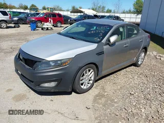 2013 Kia Optima LX with VIN 5XXGM4A78DG174862, listed as a IAAI auction lot 41823436 with 202,202 mi miles. Bid and sale history available at carsss.com. Image 2.
