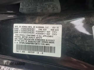 2015 Honda Odyssey EX-L z VIN 5FNRL5H66FB073873, wystawiony jako Copart lot #55090705 z przebiegiem 194 981 mil mil oraz Czysty tytuł • Clean title. Historia ofert i sprzedaży dostępna na DreamBid. Obrazek 13.