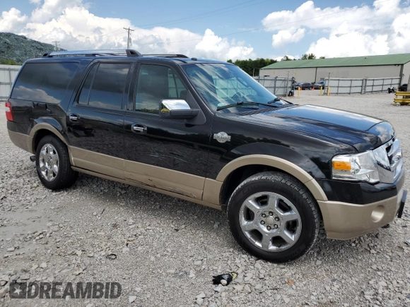 2013 Ford Expedition EL XLT with VIN 1FMJK1J56DEF33070, listed as a Copart auction lot 65568314 with 82,449 mi miles and Salvage Title. Bid and sale history available at carsss.com. Image 4.