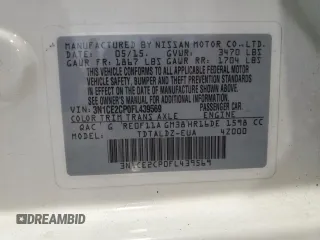 2015 Nissan Note SV with VIN 3N1CE2CP0FL439569, listed as a Copart auction lot 54829795 with 77,627 mi miles and Salvage Title. Bid and sale history available at DreamBid. Image 12.