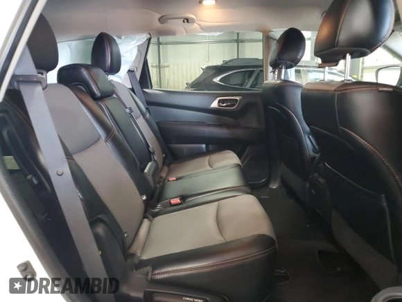 2019 Nissan Pathfinder S with VIN 5N1DR2MM0KC633465, listed as a Copart auction lot 59626475 with 38,019 mi miles and Salvage title. Bid and sale history available at DreamBid. Image 11.
