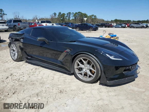 2015 Chevrolet Corvette Z06 3LZ with VIN 1G1YT2D61F5603662, listed as a Copart auction lot 44996685 with 11,996 mi miles and Salvage title. Bid and sale history available at DreamBid. Image 4.