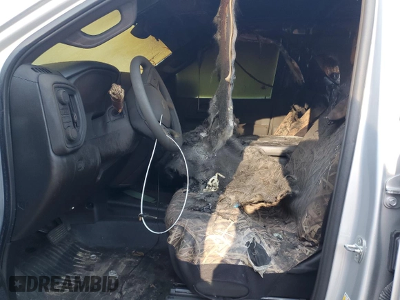 2021 Chevrolet Silverado 1500 Work Truck with VIN 1GCUYAEF1MZ189238, listed as a Copart auction lot 62217434 with Not Provided miles and Salvage Title. Bid and sale history available at DreamBid. Image 7.