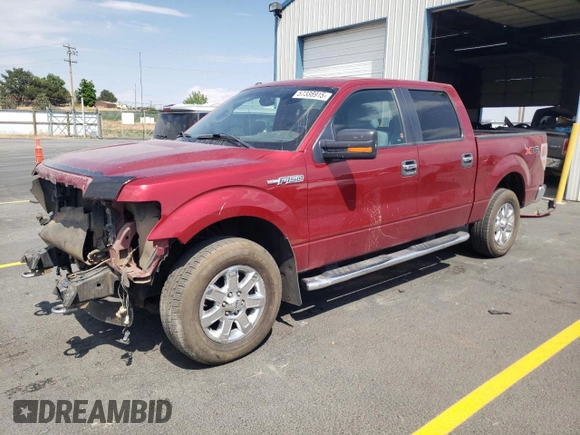 2013 Ford F-150 XL with VIN 1FTFW1EF2DKD00371, listed as a Copart auction lot 57338915 with 158,363 mi miles and Salvage title. Bid and sale history available at DreamBid. Image 1.