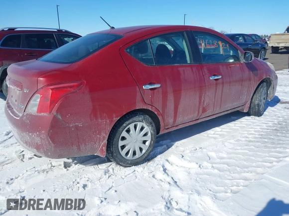 2012 Nissan Versa SL with VIN 3N1CN7AP0CL916481, listed as a IAAI auction lot 41628924 with 149,142 mi miles. Bid and sale history available at carsss.com. Image 4.