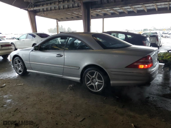 2002 Mercedes-Benz CL-Class AMG with VIN WDBPJ73J42A020126, listed as a Copart auction lot 45150895 with 115,369 mi miles and Salvage Title. Bid and sale history available at carsss.com. Image 2.