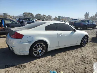 2006 Infiniti G35 Coupe with VIN JNKCV54E16M704743, listed as a Copart auction lot 88819325 with 110,402 mi miles and Clean Title. Bid and sale history available at carsss.com. Image 3.