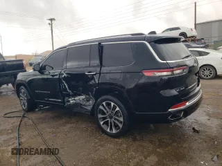 2022 Jeep Grand Cherokee Overland with VIN 1C4RJKDG5N8552142, listed as a Copart auction lot 47270055 with 52,377 mi miles and Salvage title. Bid and sale history available at DreamBid. Image 2.