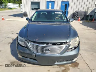 2007 Lexus LS 460 with VIN JTHBL46F975036722, listed as a Copart auction lot 60193615 with 172,623 mi miles and Salvage title. Bid and sale history available at DreamBid. Image 5.