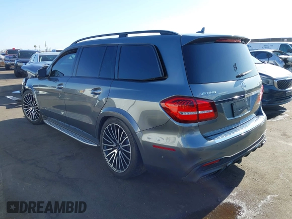 2018 Mercedes-Benz GLS 63 AMG with VIN 4JGDF7FE2JB036480, listed as a IAAI auction lot 39798161 with 38,731 mi miles and . Bid and sale history available at DreamBid. Image 3.