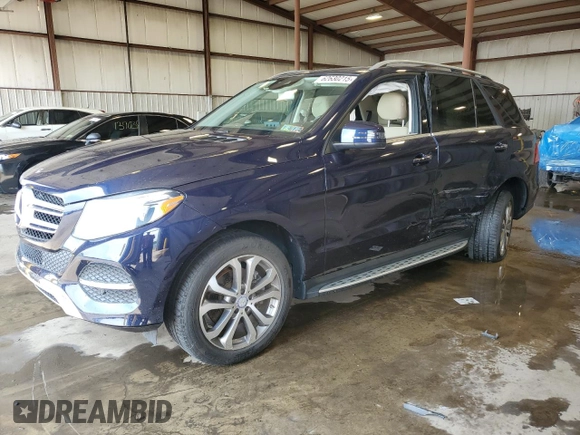 2017 Mercedes-Benz GLE 350 with VIN 4JGDA5HB8HA866029, listed as a Copart auction lot 62630215 with 29,268 mi miles and Salvage title. Bid and sale history available at DreamBid. Image 1.