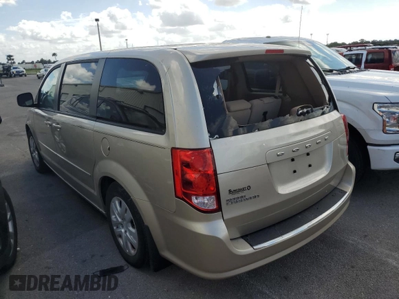 2015 Dodge Grand Caravan SE with VIN 2C4RDGBGXFR613918, listed as a Copart auction lot 75124864 with 27,822 mi miles and Salvage Title. Bid and sale history available at DreamBid. Image 2.