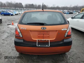 2009 Kia Rio LX with VIN KNADE243396530327, listed as a Copart auction lot 44631785 with 123,170 mi miles and Salvage Title. Bid and sale history available at carsss.com. Image 6.